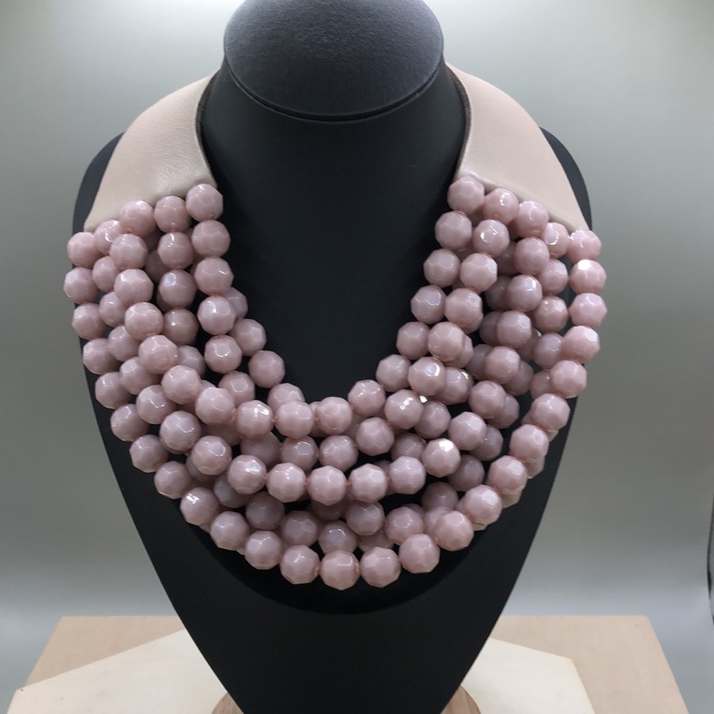 Fairchild Baldwin Pink Beaded Necklace